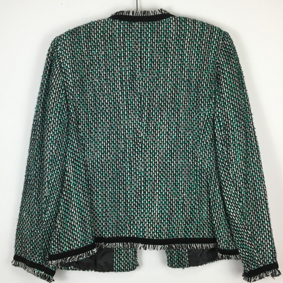 Vintage Open Blazer by VARIATIONS textured fringe - Picture 5 of 14